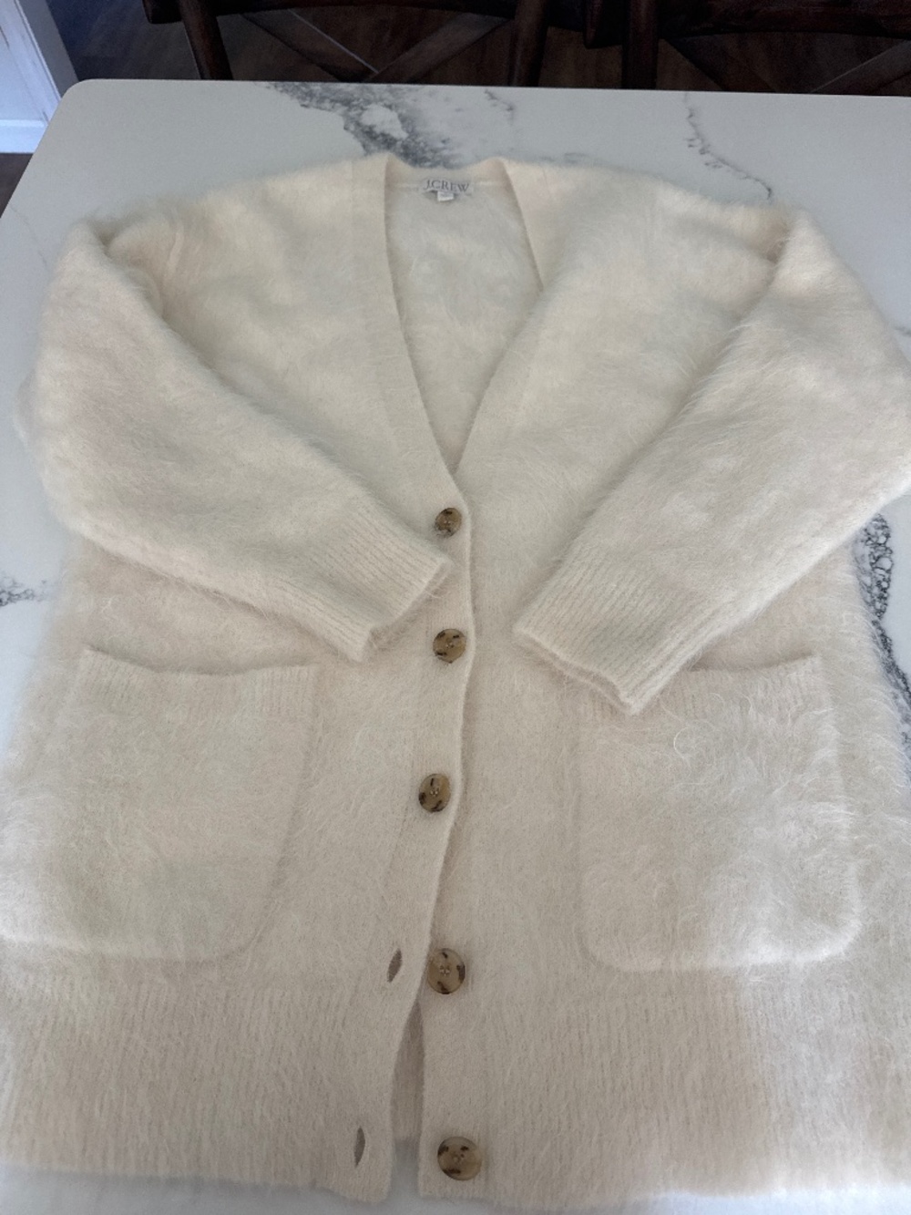 Jcrew fuzzy cardigan